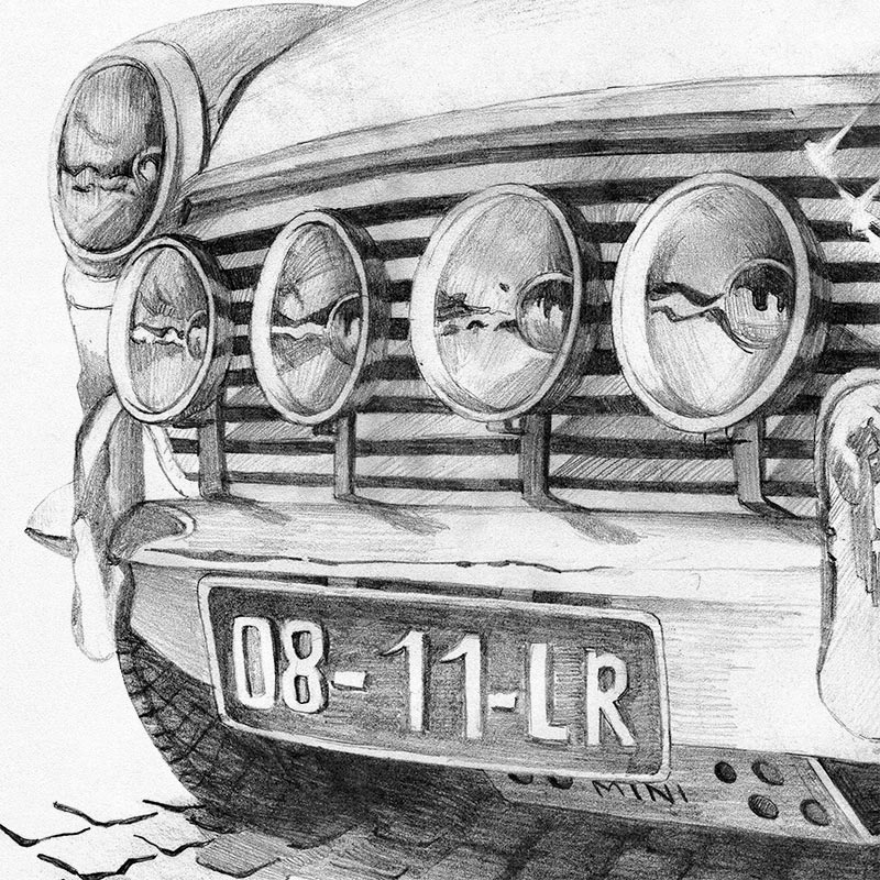 Увеличенный фрагмент MINI COOPER