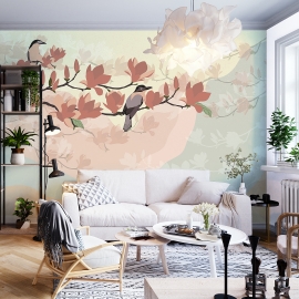 Фото в интерьере BIRDS MAGNOLIA BIG