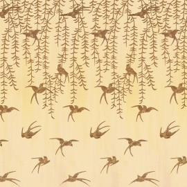 31163 Japanese Birds beige