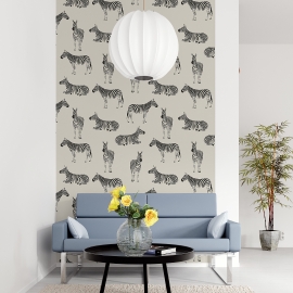 Фото в интерьере graphic zebra and tropics 7